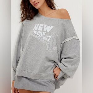 Free People We the Free Graphic Camden Pullover